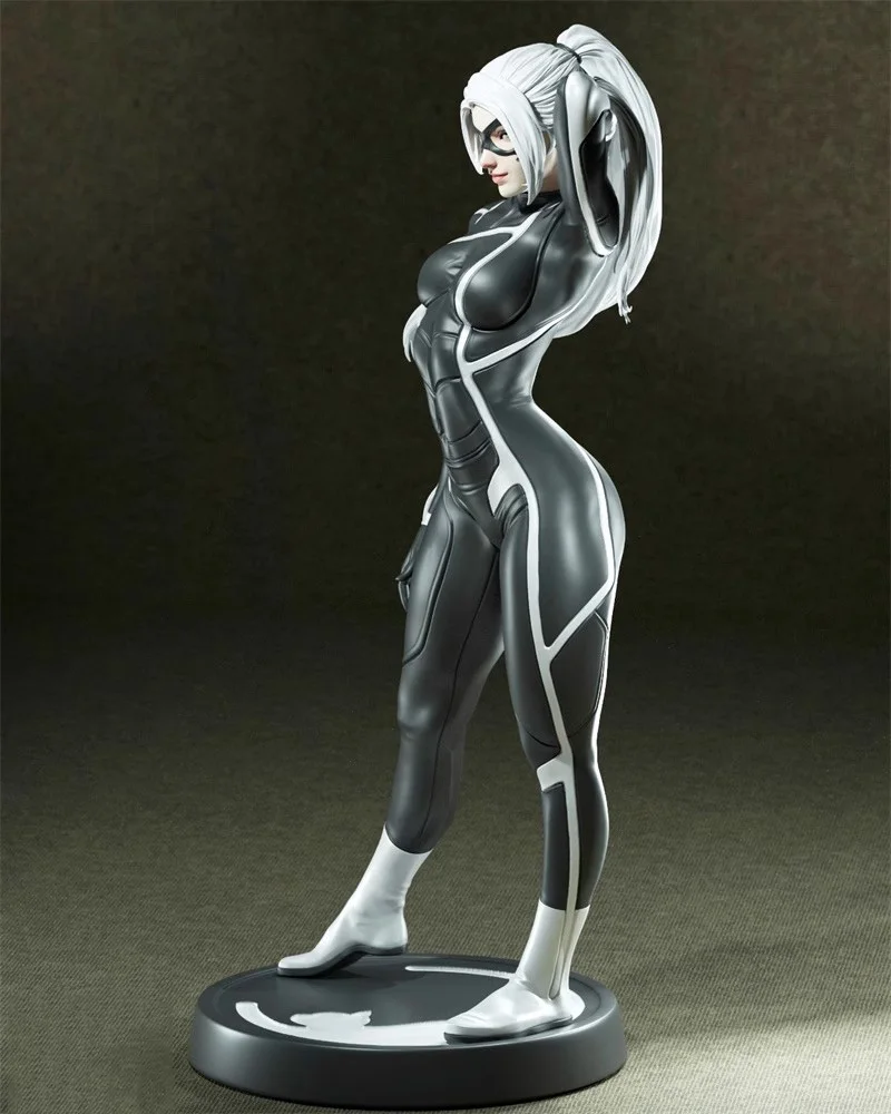 1/24 75mm  1/18  100mm Resin Model Kits Black Cat Girl Figure Unpainted No Color RW-1280