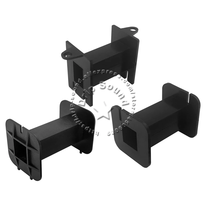 2pcs Square Inductor Winding Frame Amplifier Crossover Bobbin Wire Coil Thickened Inductance Skeleton #Black