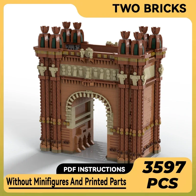 City Street View Model Moc Building Bricks Barcelona Monument Technology Modular Blocks Gifts Christmas Toys DIY Sets Assembly