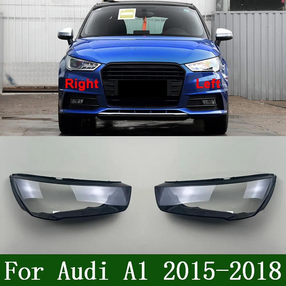 Headlight Transparent Lens For Audi A1 2015-2018 Headlight Cover Shade Headlamp Shell Transparent Lampshade Case Lens Plexiglass