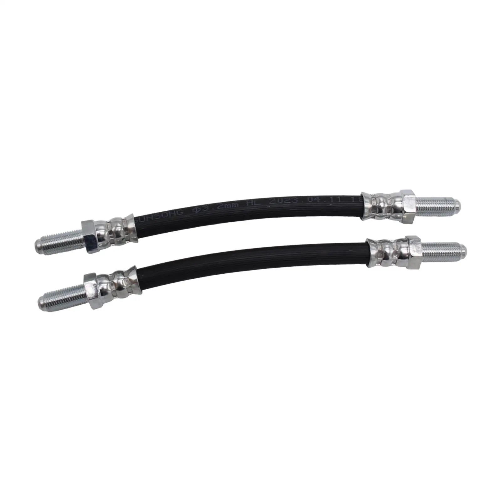 2 Pieces Car Rear Brake Hoses Flexible Brake Line Gbh250 High Reliability Wear Resistant Repair Part Replaces Brake Tube Set