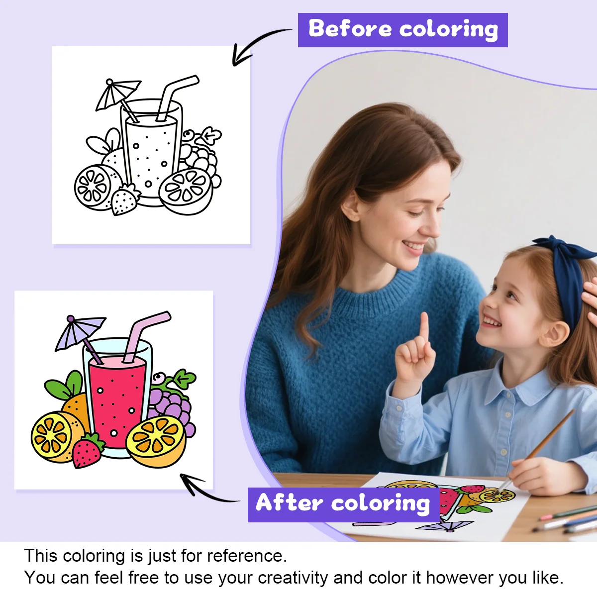 لحظات سعيدة، كتاب تلوين بأنماط جريئة وسهلة للبالغين، كتاب رسم لطيف، هدية مثالية للحفلات وفكرة هدية عيد الميلاد #4