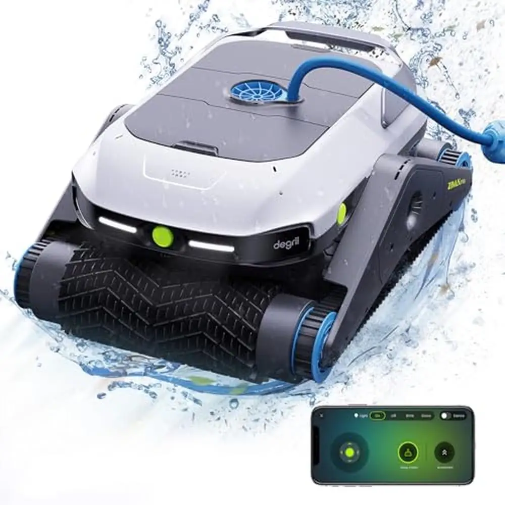 Zima Pro Ultrasonic Radar Cordless Robotic Pool Vacuum 4 Modes App Control 10,000mAh Battery powerful Wall & Waterline Cleaning