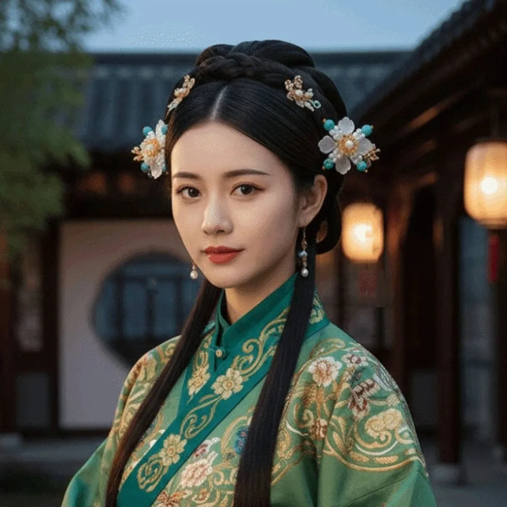 

Flower Ancient Hair Stick Tassel Hair Sticks for Buns Flower Hair Comb Pearl Hair Chopstick Chinese Style Hair Stick Women