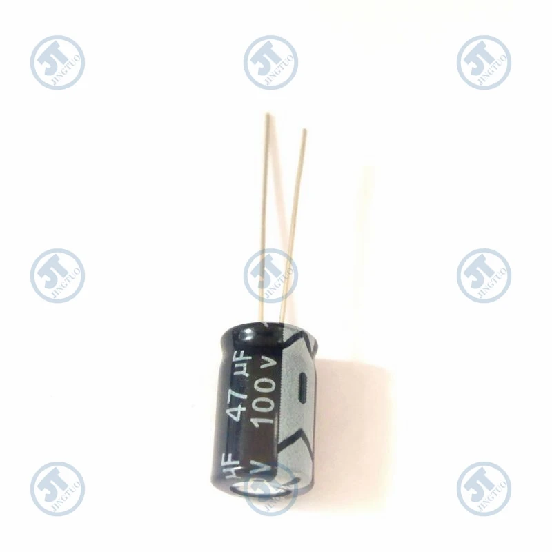 10pcs 47uF100V 100V47uF 47MFD 100WV 8*12mm Radial Aluminum Electrolytic Capacitor