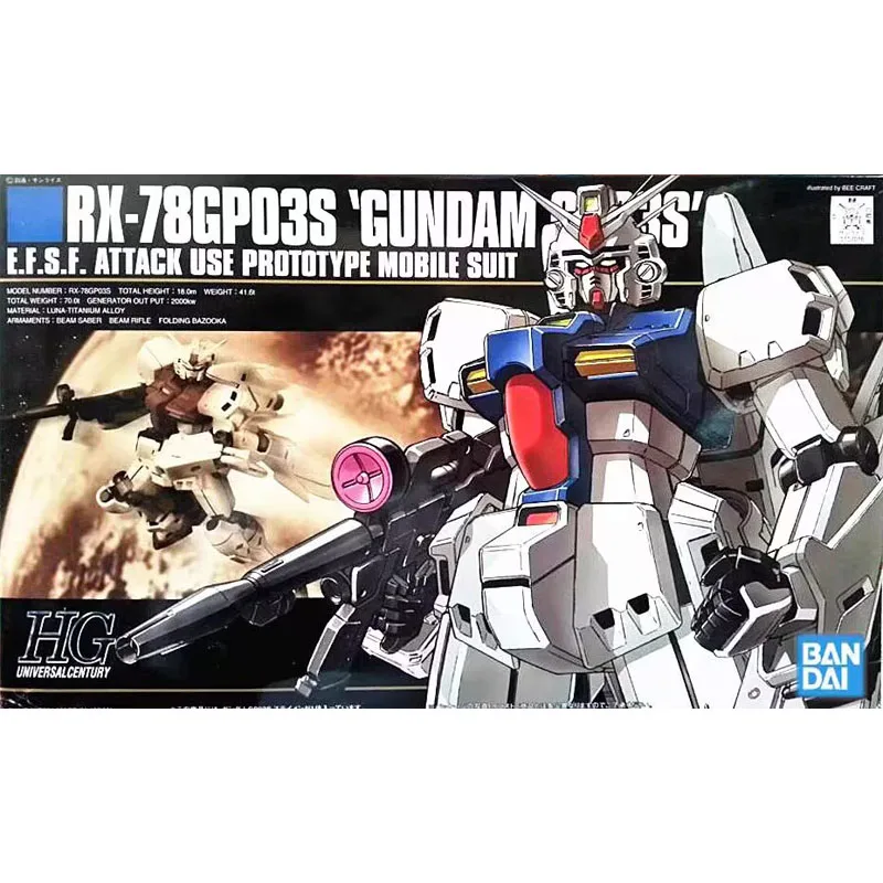 

Bandai HG HGUC 025 1:144 RX-78 GP03S тычинка Gundam сборка аниме персонаж Gundam сборочный набор фигурка
