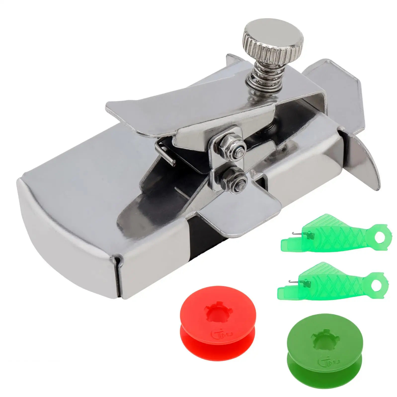 Guida per cucire magnetica da 2 pezzi per macchina da cucire per piedi da passeggio forniture per cucire accessori con bobine per cucire ClipPlastics