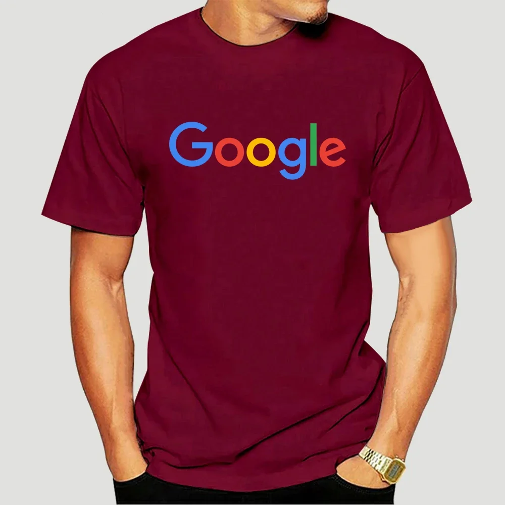 O-neck Short Sleeve Tees Google Logo Short sleeve tee shirt 2711X Google Casual tshirt Clothing Google Print T shirt