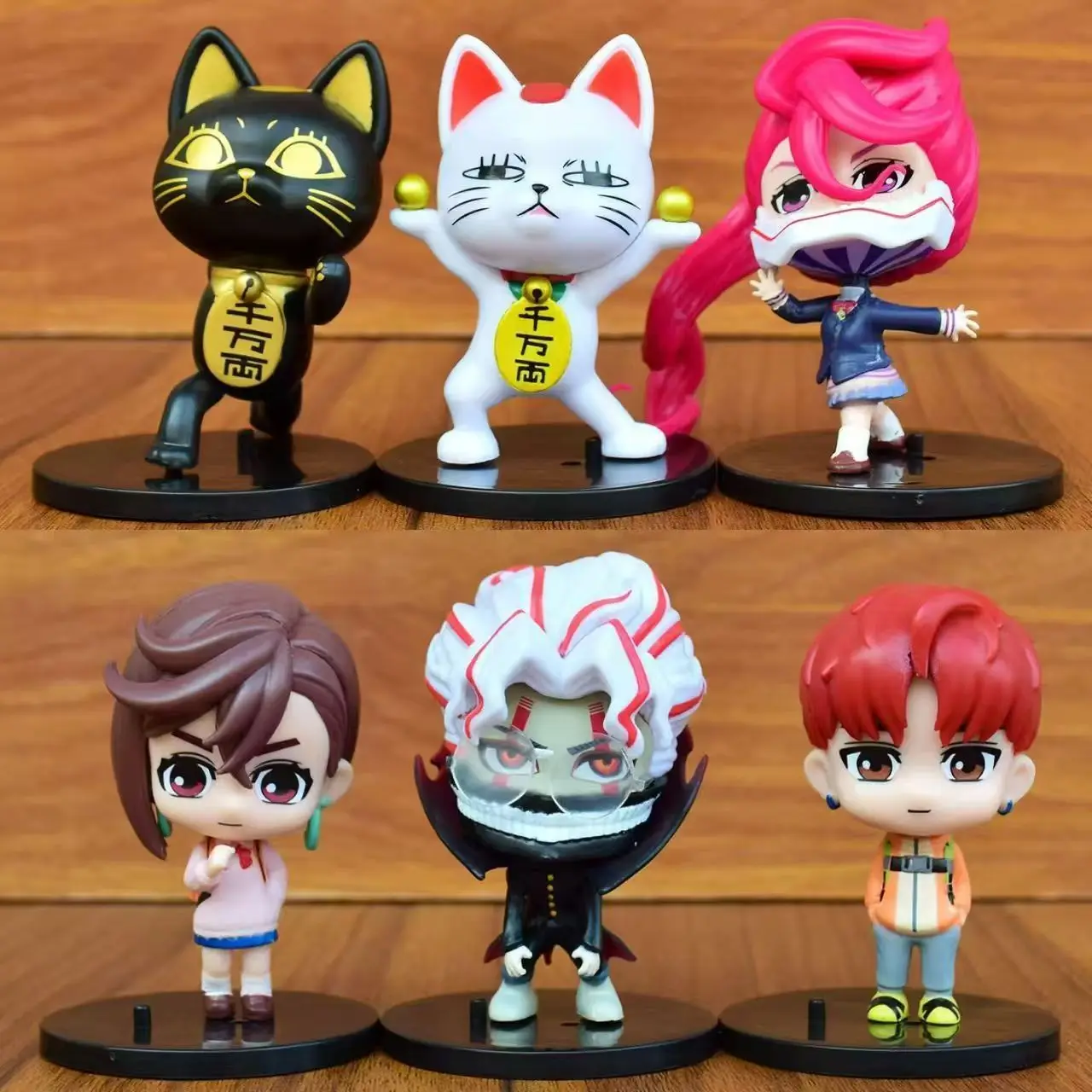 6 قطعة/المجموعة أنيمي دان دا دان الكرتون نموذج لجسم لعبة الأجهزة الطرفية البلاستيكية أرقام تمثال الحلي هدية #1