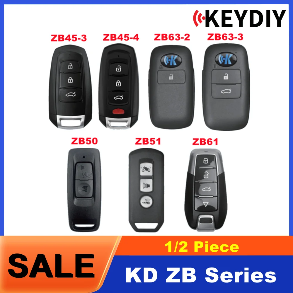 

1/2 шт. KEYDIY KD ZB Универсальные умные ключи ZB45 ZB50 ZB51 ZB61 ZB63 Пульты