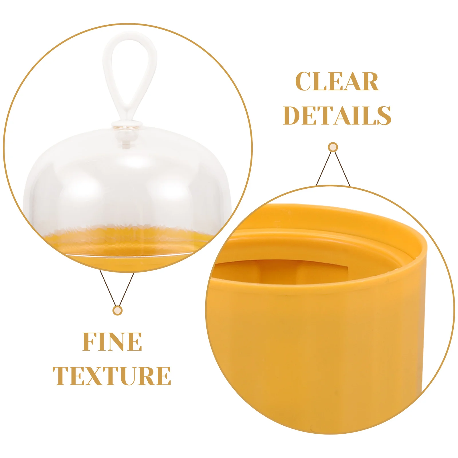 

4pcs Makeup Sponge Holder Proper Size Beauty Egg Storage Box Reusable Travel Case Sponge Container Dust proof Yellow