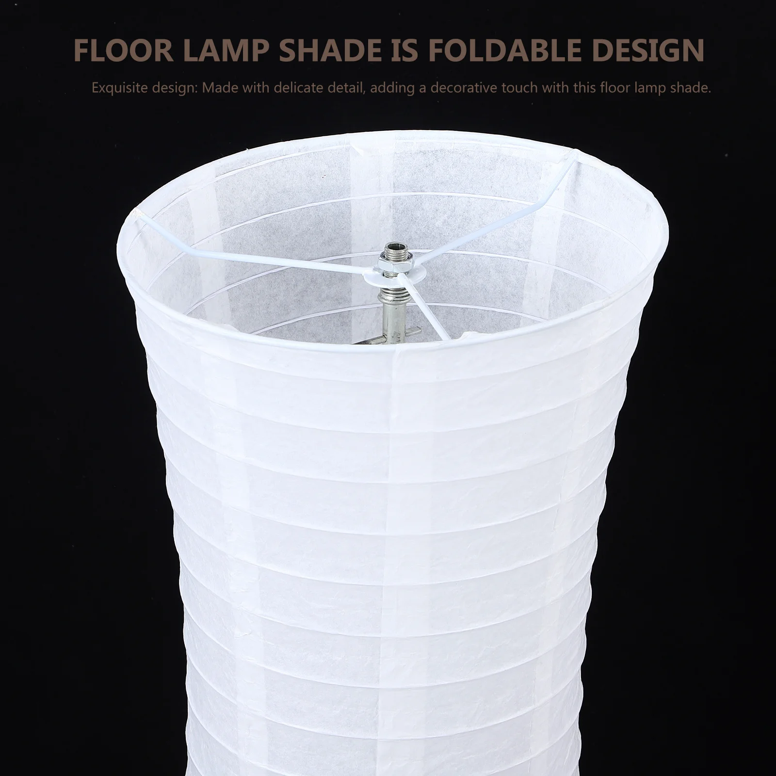 

Paper Lamp Shade Foldable Floor Lampshade Modern Standing Lampshade For Living Room Oversized White Light Shades Reusable