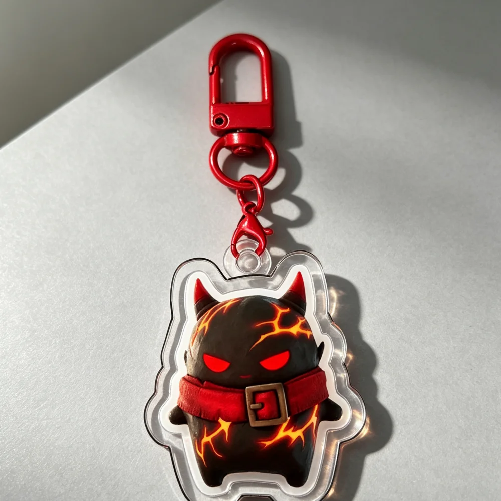 for Fort Sprite Game Peripheral Duck Demon Peely Aura Earth Acrylic Keychain Decoration Pendant Exquisite Festival Gift Ornament view 6