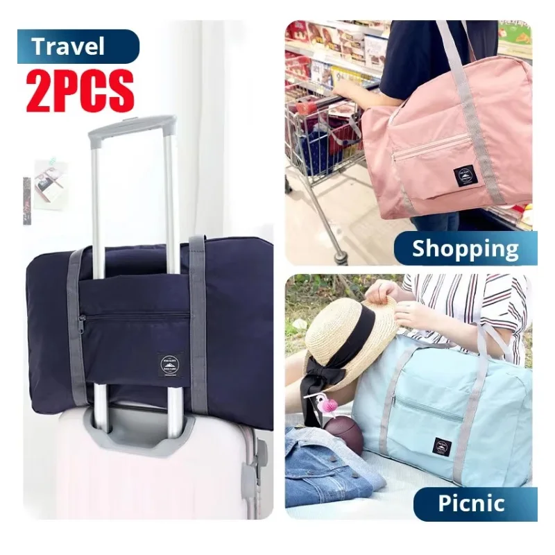 2-упаковка складных дорожных спортивных сумок для авиакомпаний, выходных, больниц, тренажерных залов. Путешествия. Легкий и большой вместительности.