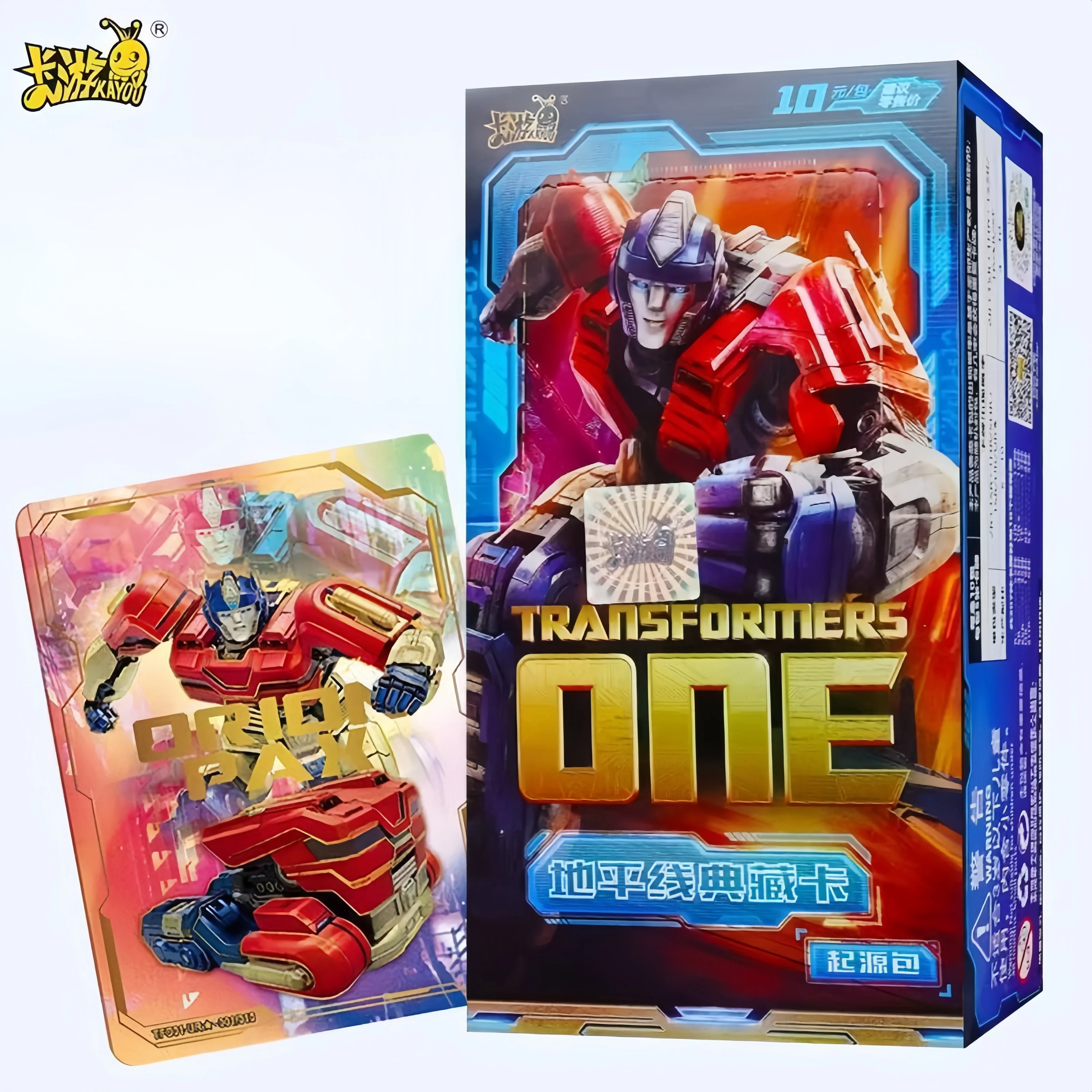 Original Kayou Transformers One Card Optimus Prime  Anime Character Peripheral Cards Limited Edition Card Children Holiday Gifts