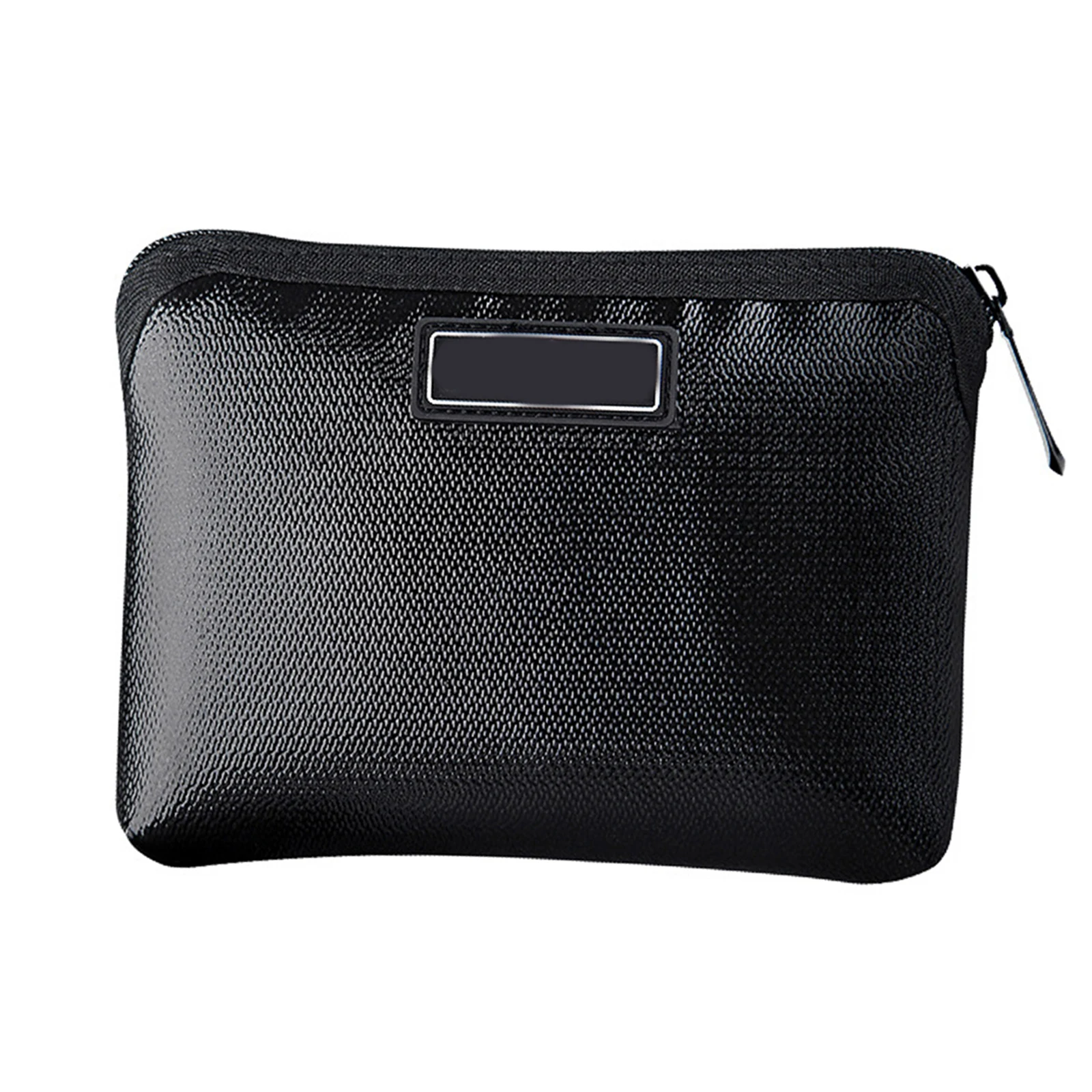 

Lithium Ion Storage Case Black Fireproof Wallet Compact Size Documents Bag Multipurpose File Pocket Waterproof Design