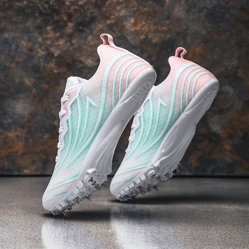 Track and Field Sports Shoes, Men's and Women's Professional Sprint Nail Shoes, Campus Middle Distance Running Training Running