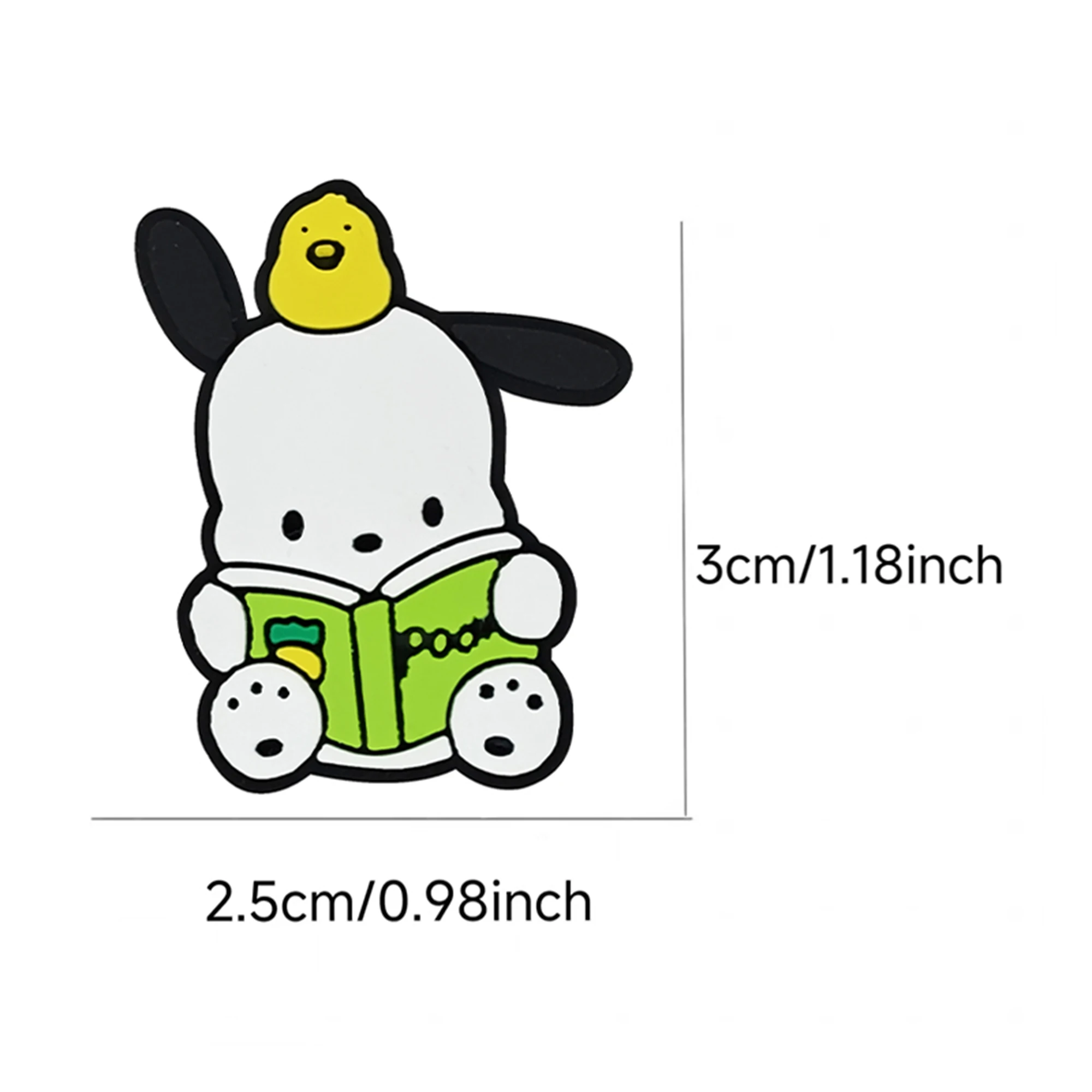 12-50pcs Mesuca Cartoon Cute Pochacco Series PVC Boy Girl Shoe Accessories DIY Detachable Waterproof Fashion Gifts