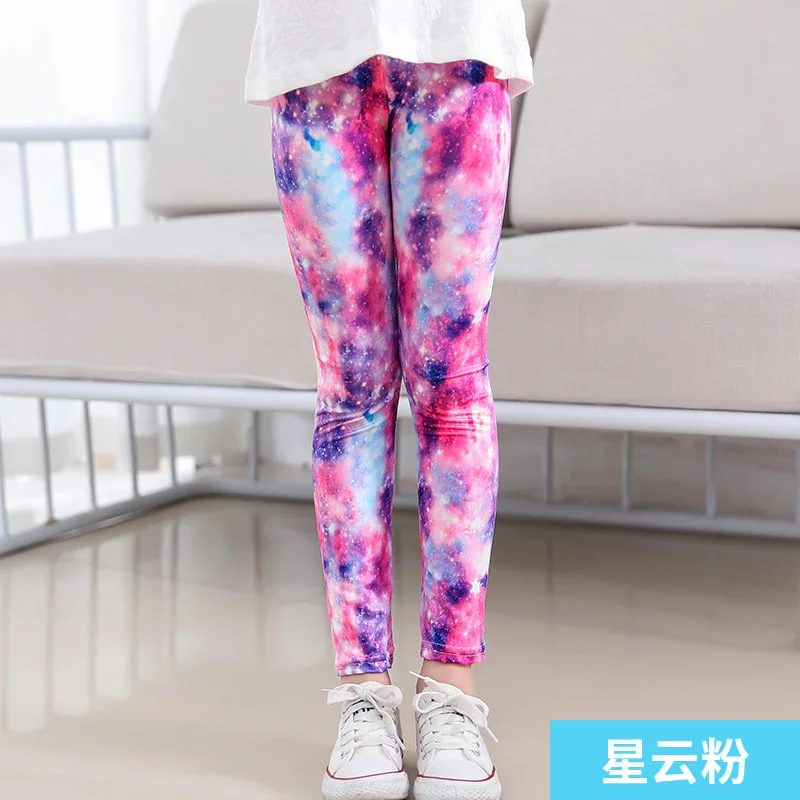 Baby Kids Skinny Slim Leggings Girl Floral Stretchy Pants Children Pants Leggings For Girl Clothes Casaul Wear 1 to 10 Years