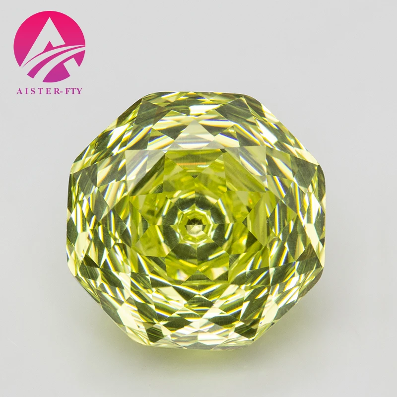 Apple Green Rose Cut Cubic Zirconia Stone 6.0mm / 7.0mm / 8.0mm / 10.0mm CZ Gemstones for Jewelry Making