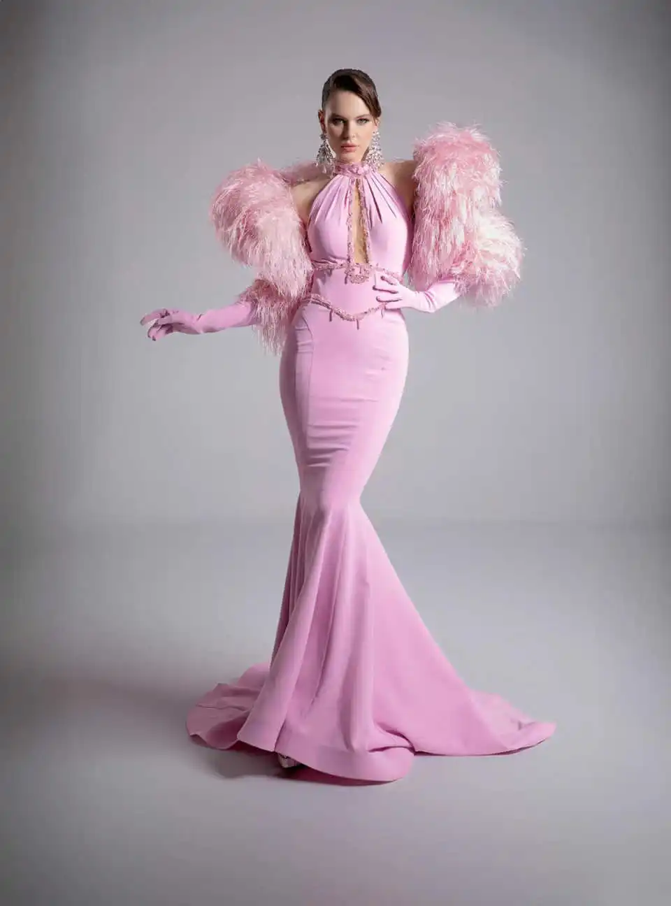 Elegan Prom Dress Sleeveless Shine Crystals Prom Gowns O-Neck Sequins Beads Appliques Shiny Lace Luxury Evening Dress Customized