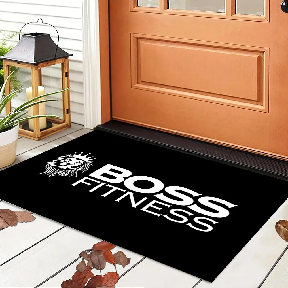 H-Hugo_Boss Logo Entrance Doormat for Entrance Door Mat for Hallway Non-slip Kitchen Mat Home Decoration Bedroom Mats Balcony