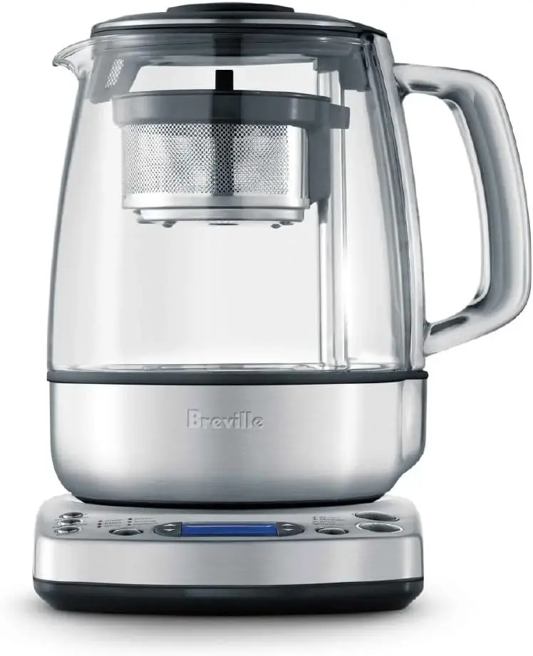

Tea Maker Infuser And Water Kettle 51 Oz Brushed Stainless Steel Glass