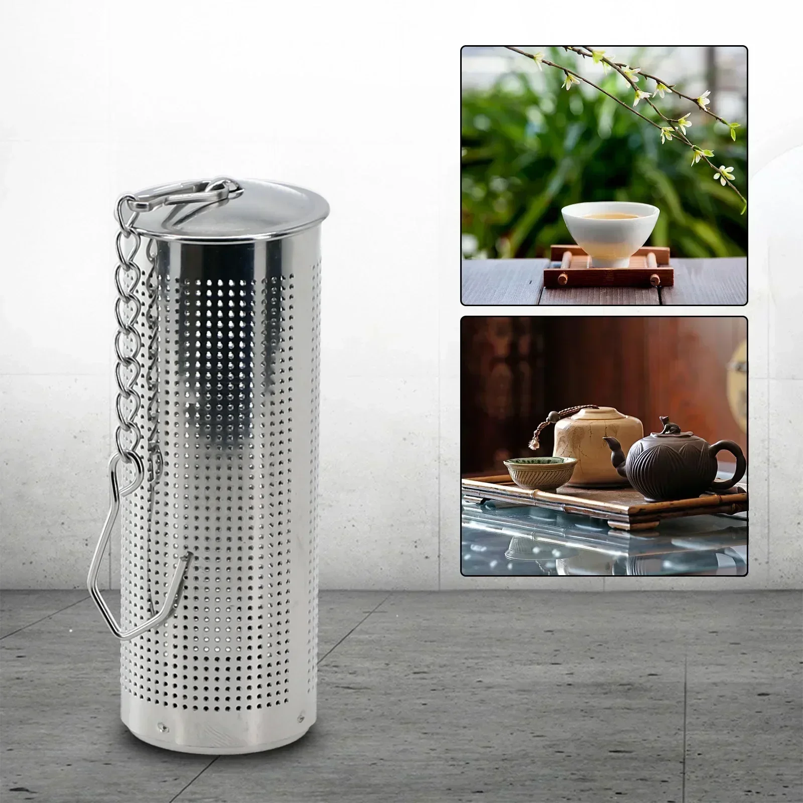 Stainless Steel Tea Leaf Infuser Strainer Spice Herbal Teapot Reusable Mesh Filter Home Kitchen Accessories Tea Strainers
