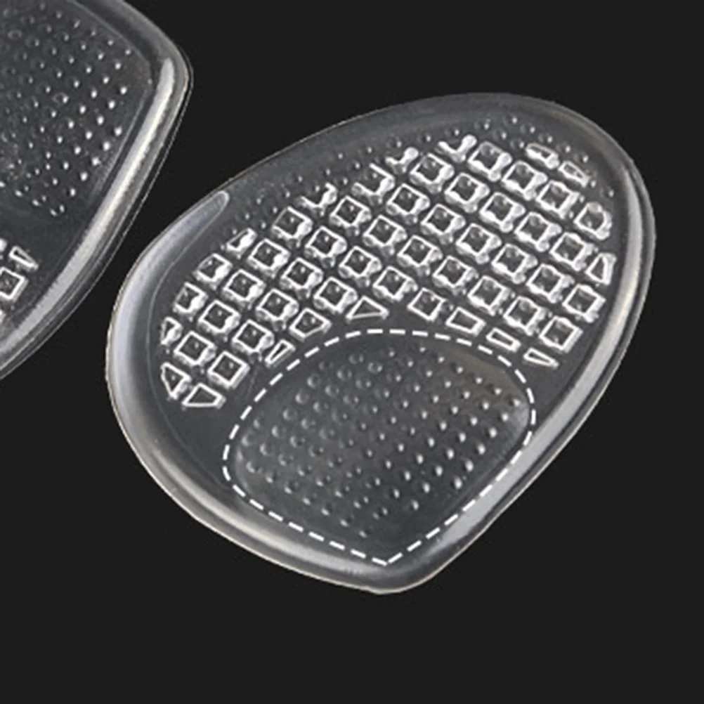 

Women High Heel Gel Pads Transparent Forefoot Cushion Insoles Adhesive Anti-Slip Gel Pads Relieve Ball of Foot Pressure High