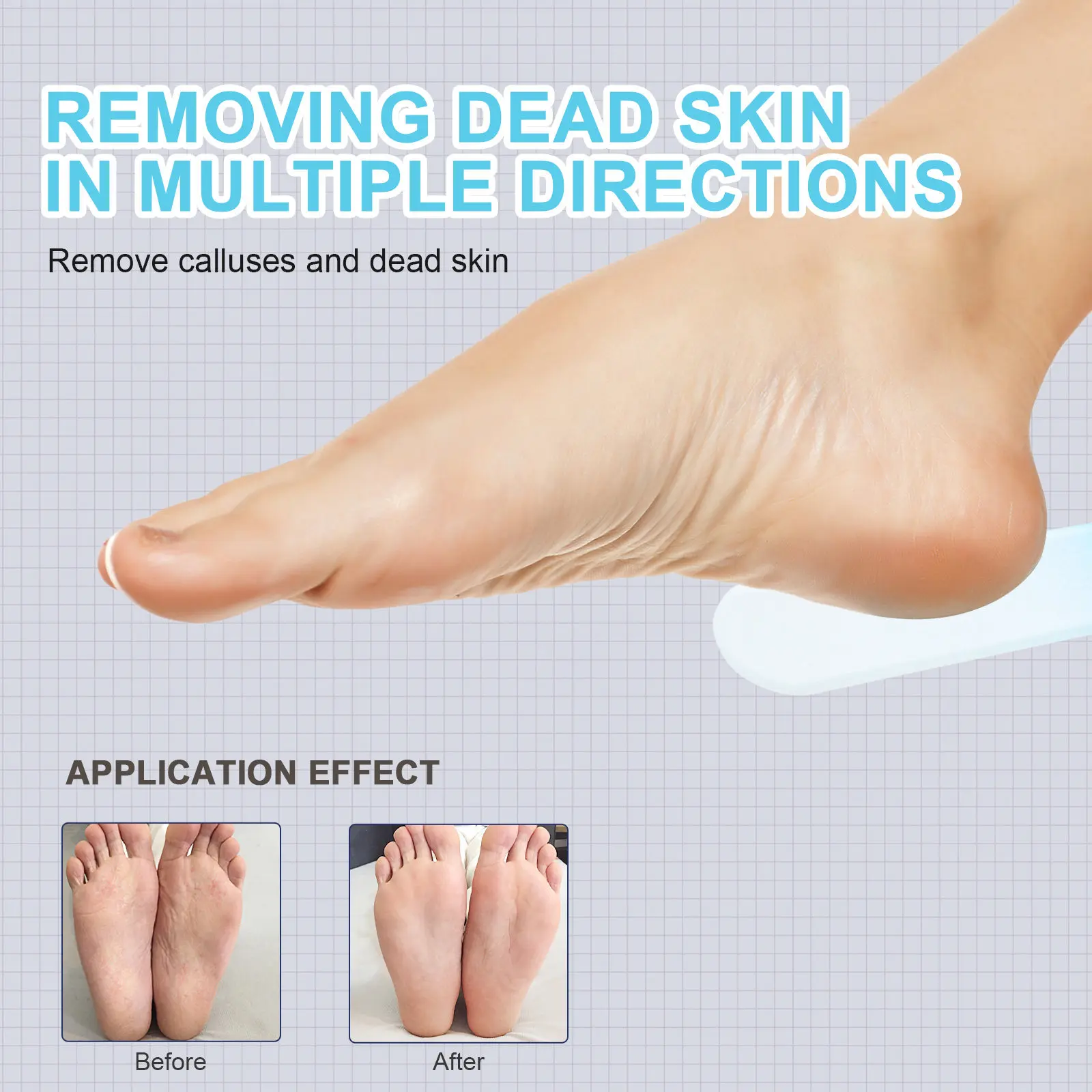 

3Pcs Pedicure Callus Scrubbers Foot Rasps Exfoliating Files for Hard Calluses Rough Skin Removal Reusable Foot Care Tools Travel
