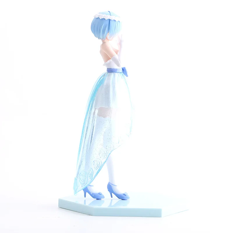 Anime Rem Figure Wedding Dress Crystal Dress Dress Up Figure Re:Zero kara Hajimeru Isekai Seikatsu Model Toy Action Figure