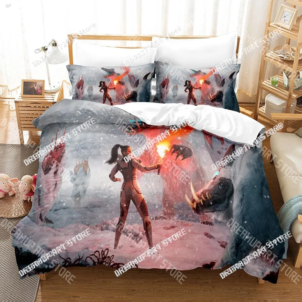 3D Printed Subnautica Game Below Zero Bedding Set for Boys Girls Duvet Cover Pillowcase Twin Queen King Full Single Double Sizes