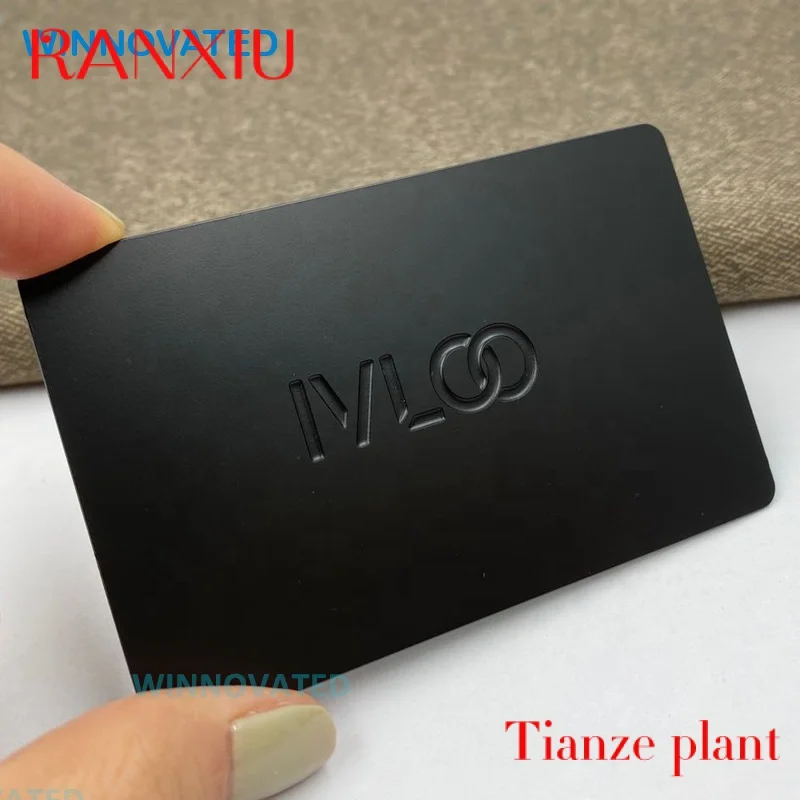 

Custom Laser Cut anufacturer Custo Print Stainls Steel Bla etal Busins Card Personalized