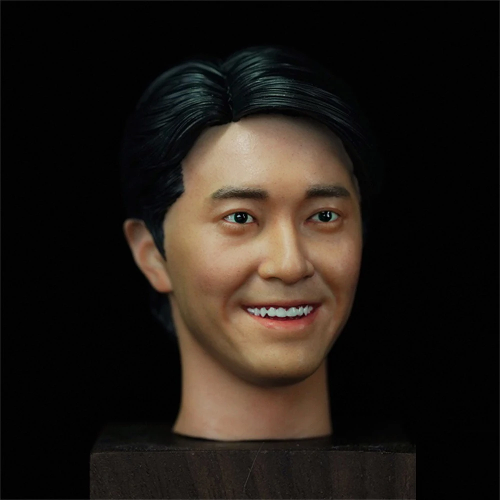 Hot Sale 1/6th Hand Painted The King of Comedy Stephen Chow Vivid Head Sculpture Carving for 12'' PH TBL Action Figure