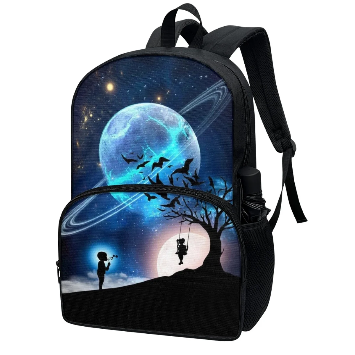 FORUDESIGNS Planet Swing Girl Design Schoolbags Student Fashion Practical School Backpacks Class Stationery Storage Packsack