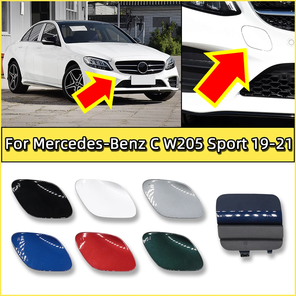 

Front Rear Bumper Towing Hook Cover Hauling Cap Decoration Shell For Mercedes-Benz C W205 Sport Model 2019 2020 2021 #2058853303