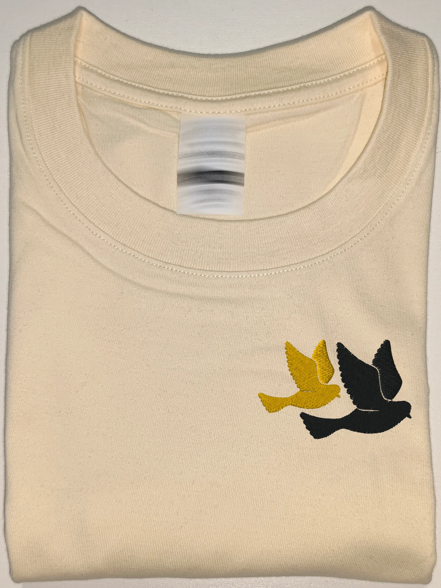 

Birds Embroidered Embroidered Tshirt 100% Cotton Embroidery T-Shirts Graphic Tees Men Luxury Designer Mens Tshirts Vegan