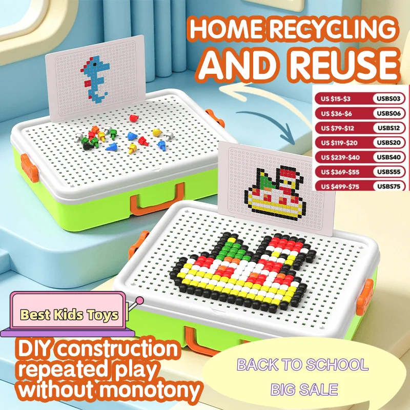 puzzle-3d-champignon-pour-enfants-blocs-de-mosaique-colores-a-inserer-jeu-creatif-diy-d'Eveil-Educatif-cadeaux-d'anniversaire