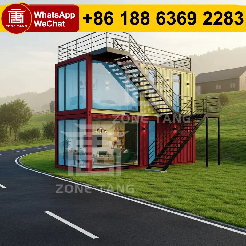 

Beautiful Container Houses Quick Deploy Flat Pack Home Thermal Insulation Dining Room Modular Homes Prefab Cabins Manufacturer