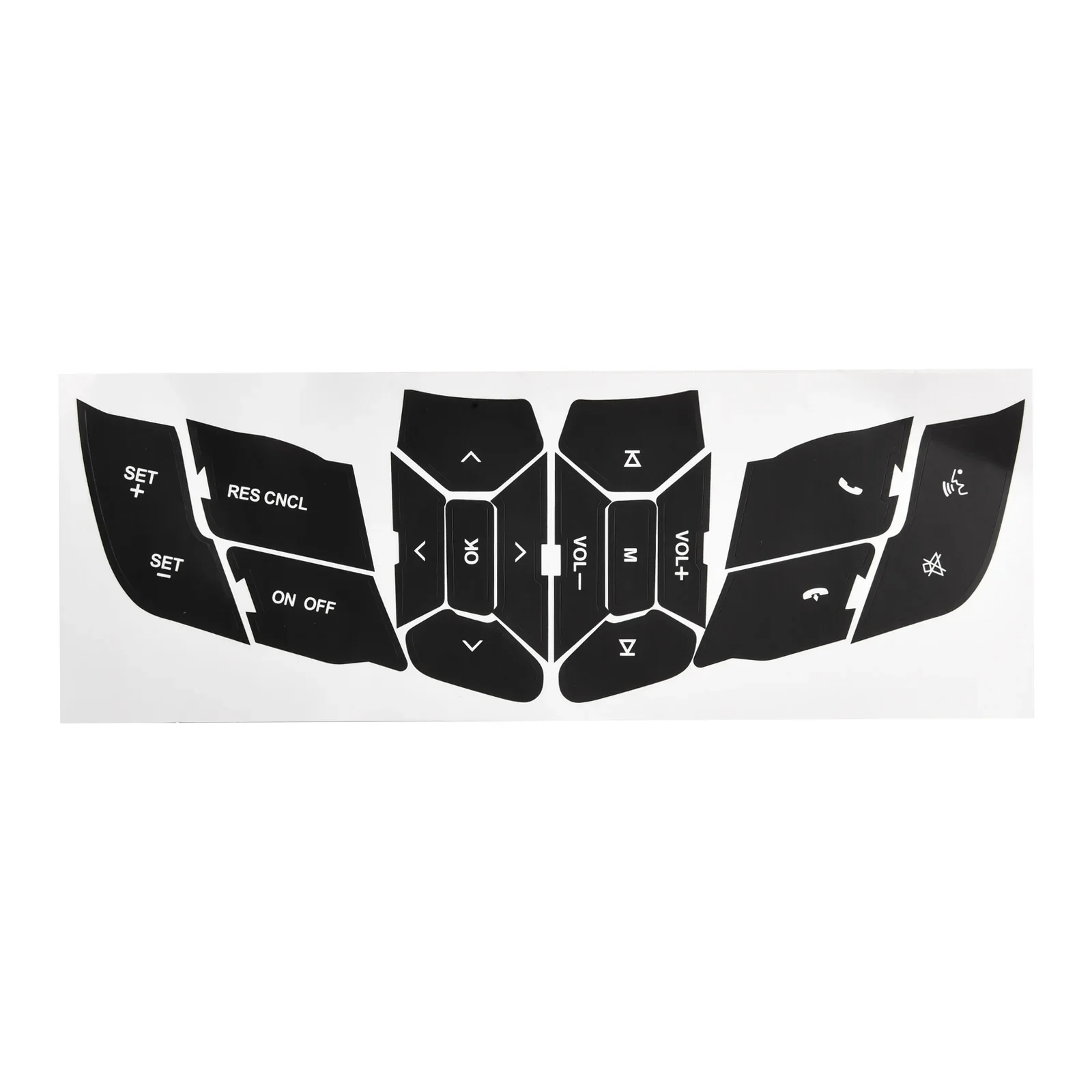 FOR FORD For MUSTANG 2015 2018 Steering Wheel Push Button Repair Decal Sticker for Interior Button Restoration