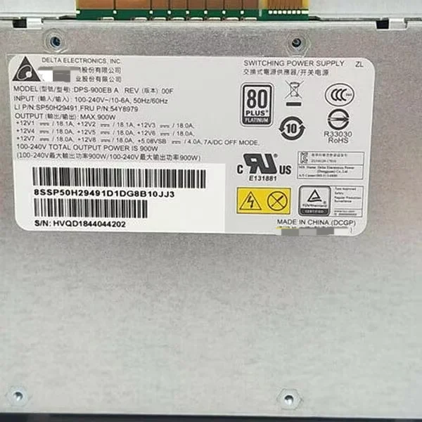 

Dps-900eb a 54y8979 Импульсный источник питания, новый бренд, оригинальное место