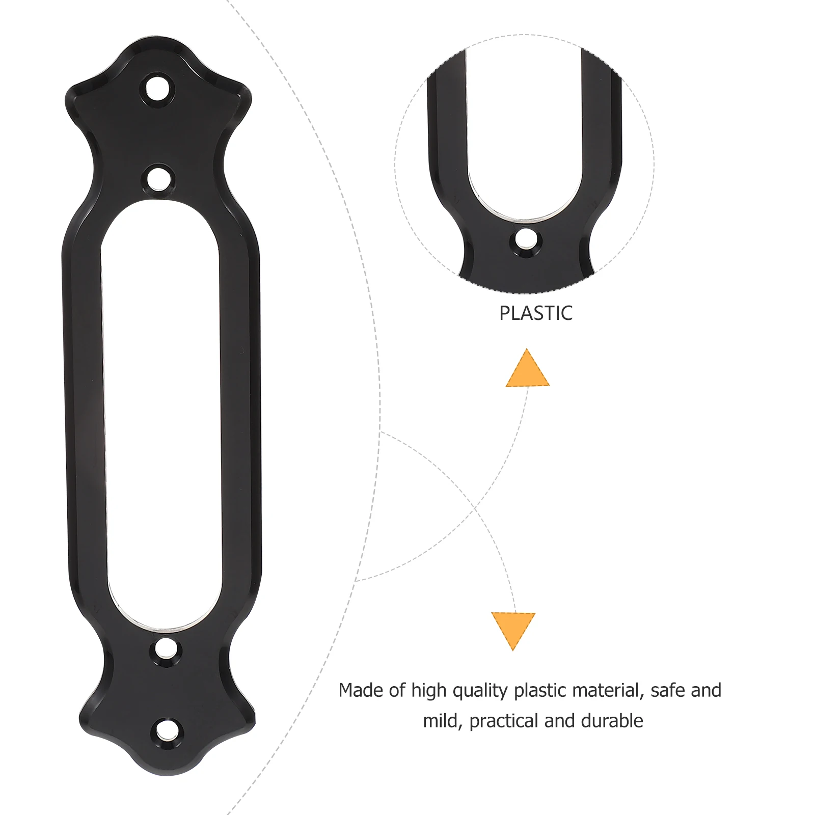 

10 Pcs Guitar Accessories Pickup Frame Frames Electric Cover Flat Sound Plastic