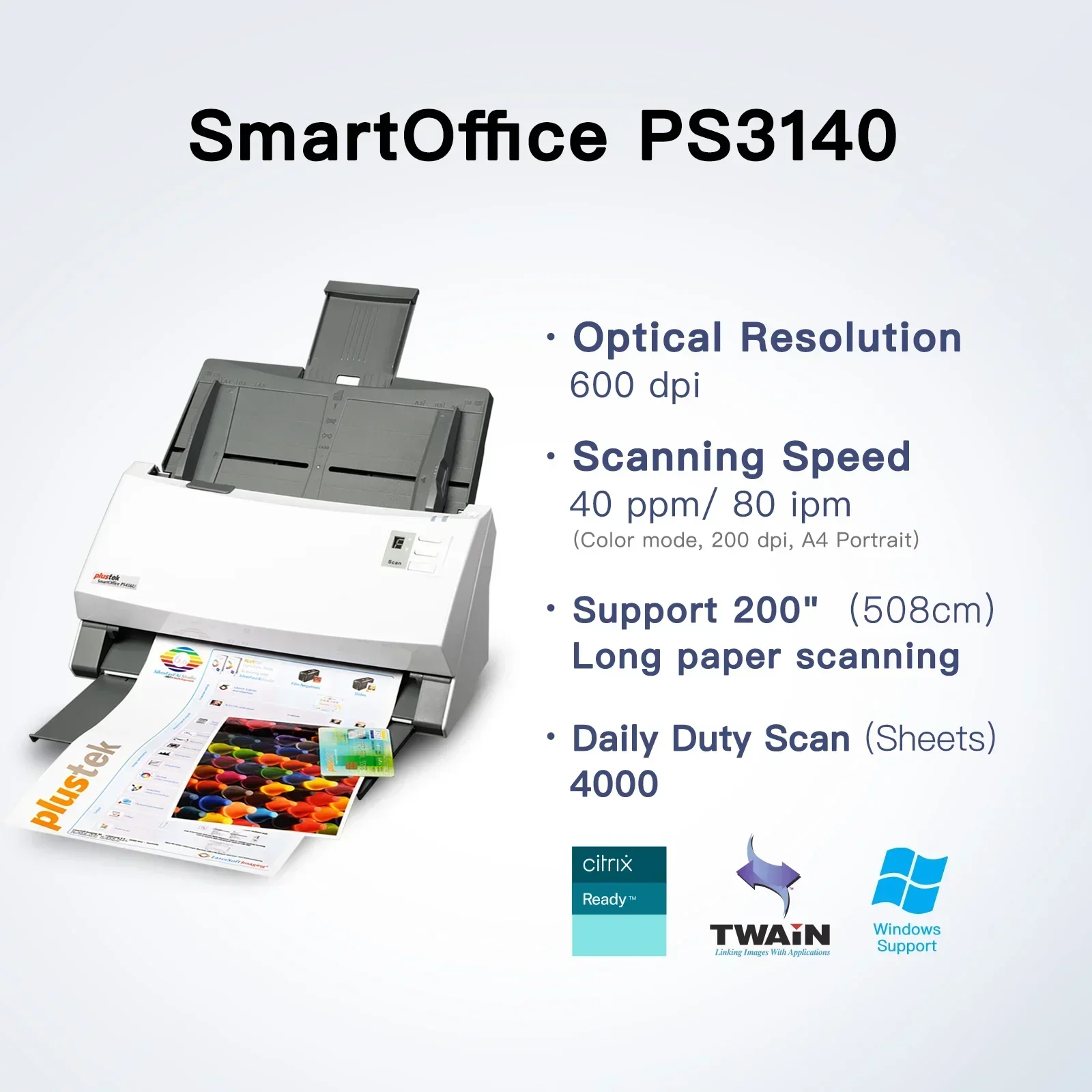 2025Document Scanner - Desktop High Speed Duplex Color Scanner , A4 / A3 Scanner OCR include