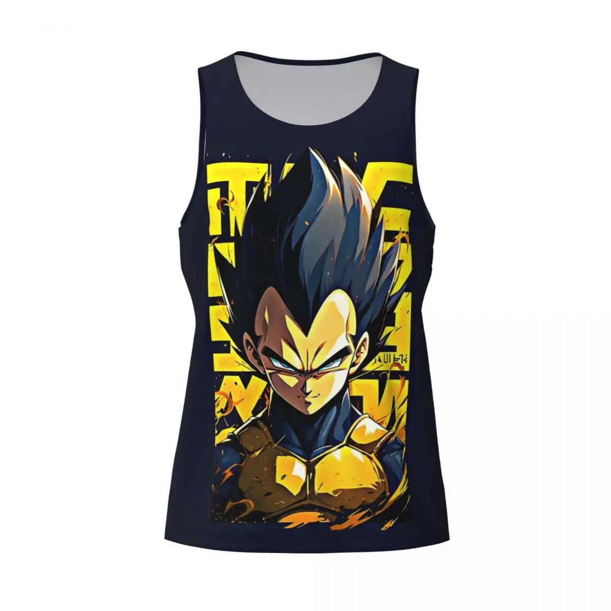 Dragon Ball Super Saiyan camiseta sin mangas muscular para hombre, chaleco de compresión, camiseta sin mangas para hombre, ropa deportiva para gimnasio y Fitnes