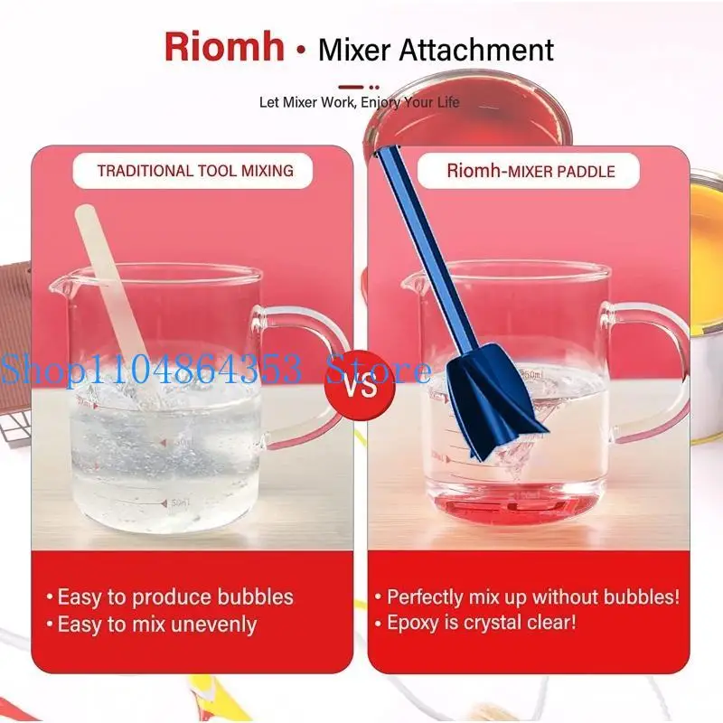 

652F 1/4 шт., насадка для миксера для краски, насадка для дрели для миксера для краски, насадка для дрели для смешивания краски