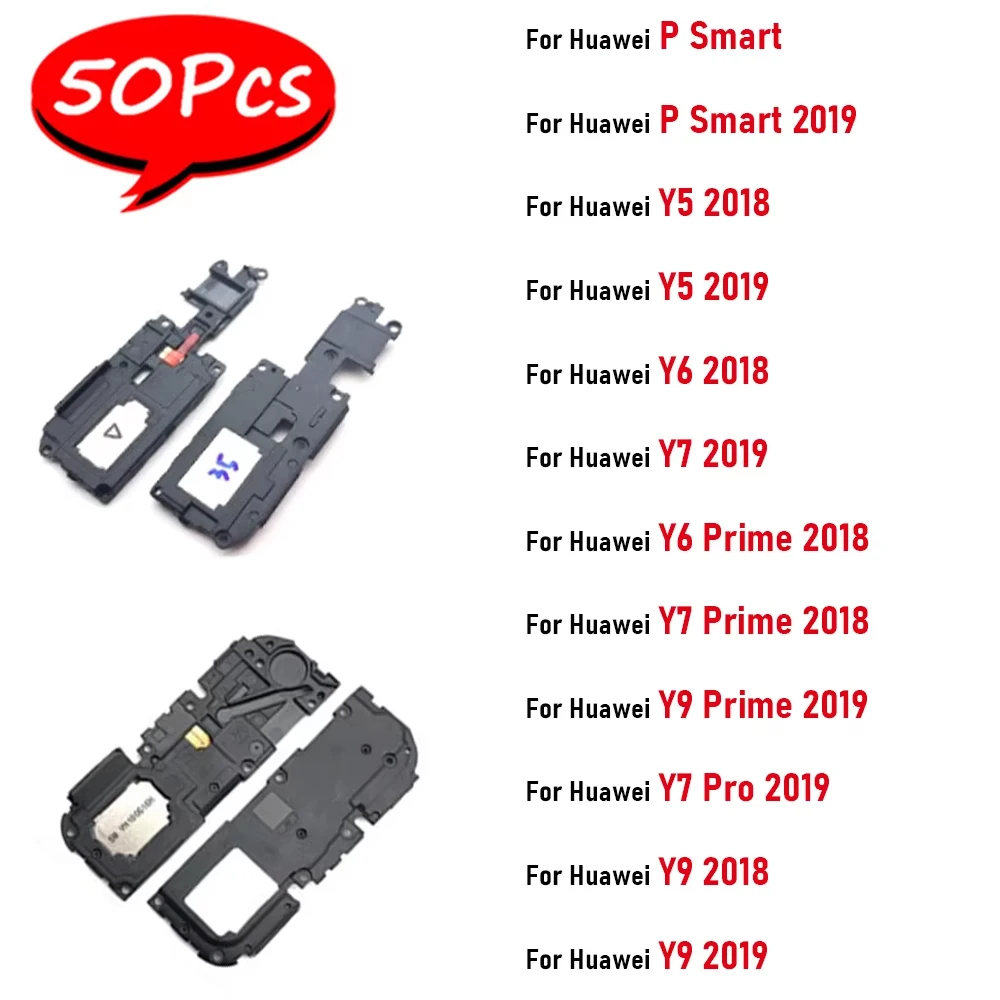 

50Pcs，NEW Loudspeaker bottom Loud Speaker Sound Buzzer Ringer Flex Cable Ribbon For Huawei Y9 Y5 Y6 Prime Y7 Pro 2018 2019