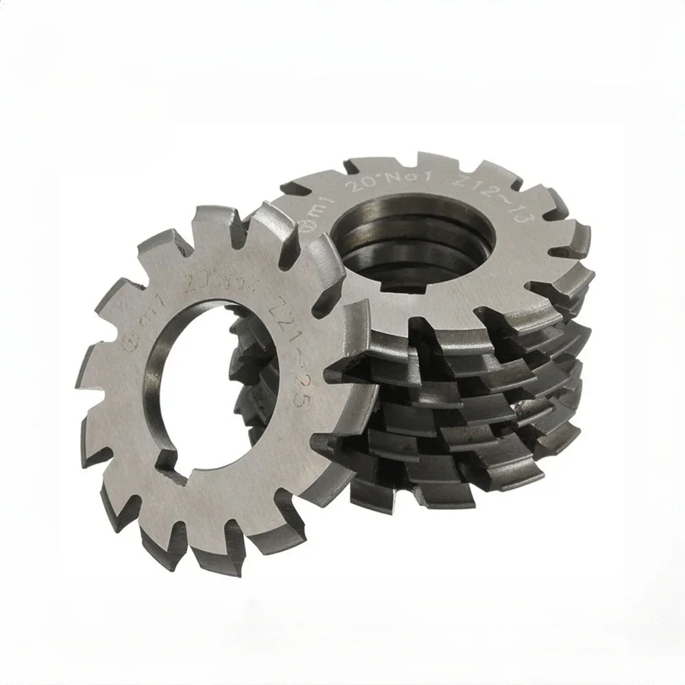 HSS Gear Milling Cutter M0.6 M1 M2 M3 M4 M5 M6 M8 Modulus Degrees Disc Spur Gear Milling Cutter Straight Tooth Disc Bevel Gear