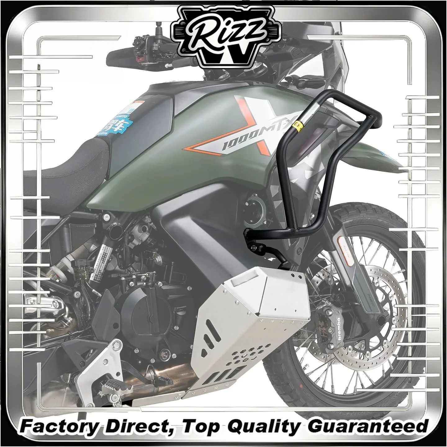 For CF 800MTX/1000MTX protective modification accessories - guard bars, anti-drop bumpers, and damage-free installation
