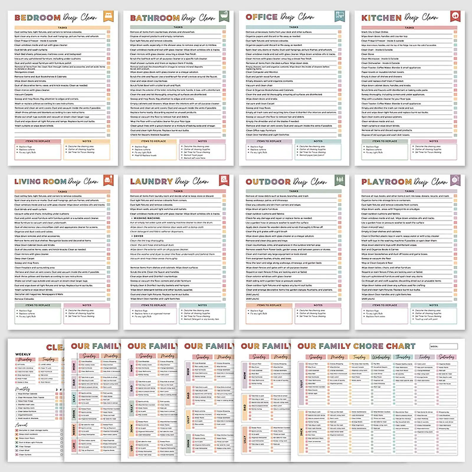 Cleaning Schedule Daily Weekly Monthly Checklist Home Improvement Gift Elegant Checklist Planner Cleaning and Organizing Tool