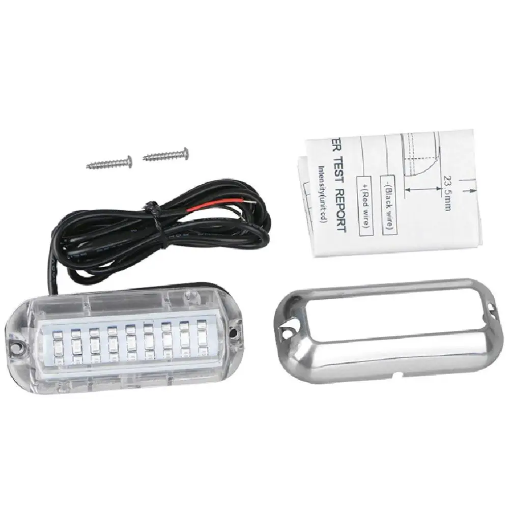 

Marine Underwater Lights 27 Beads Stainless Steel Boating Accessories Wide Angle Boat Ship Gadgets Marine Underwater Lights